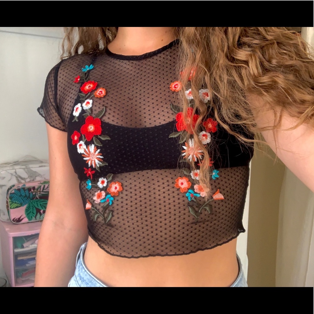 Mesh crop top